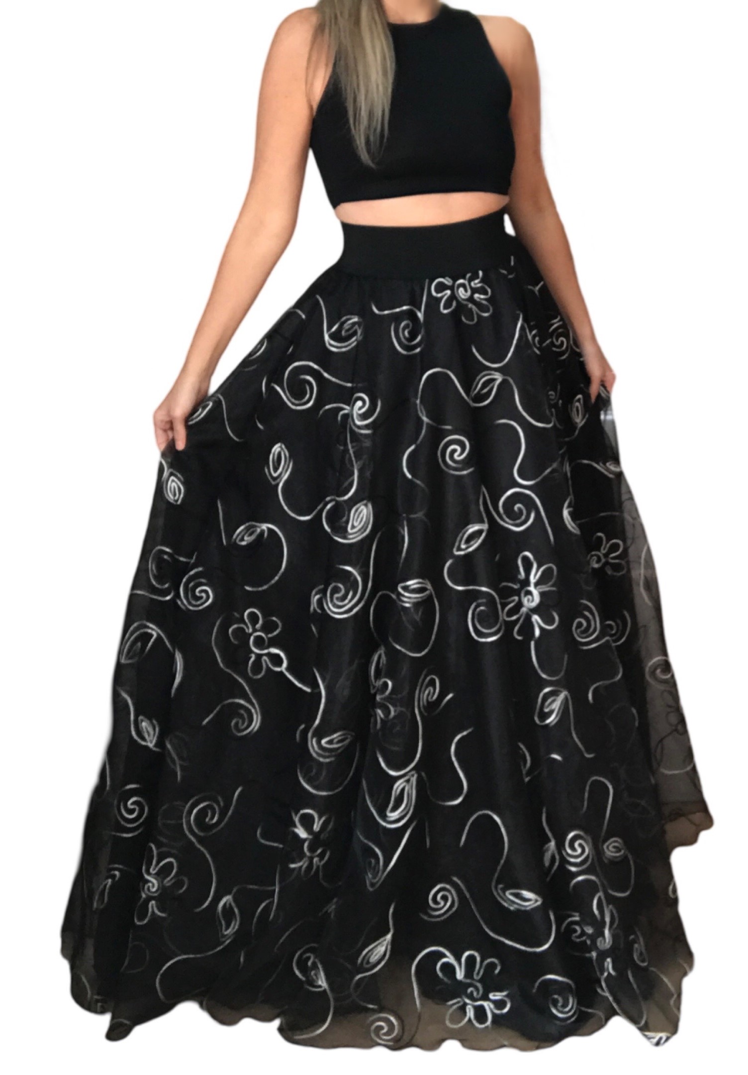 Dlouhá společenská sukně BOROS SK-L-BW05